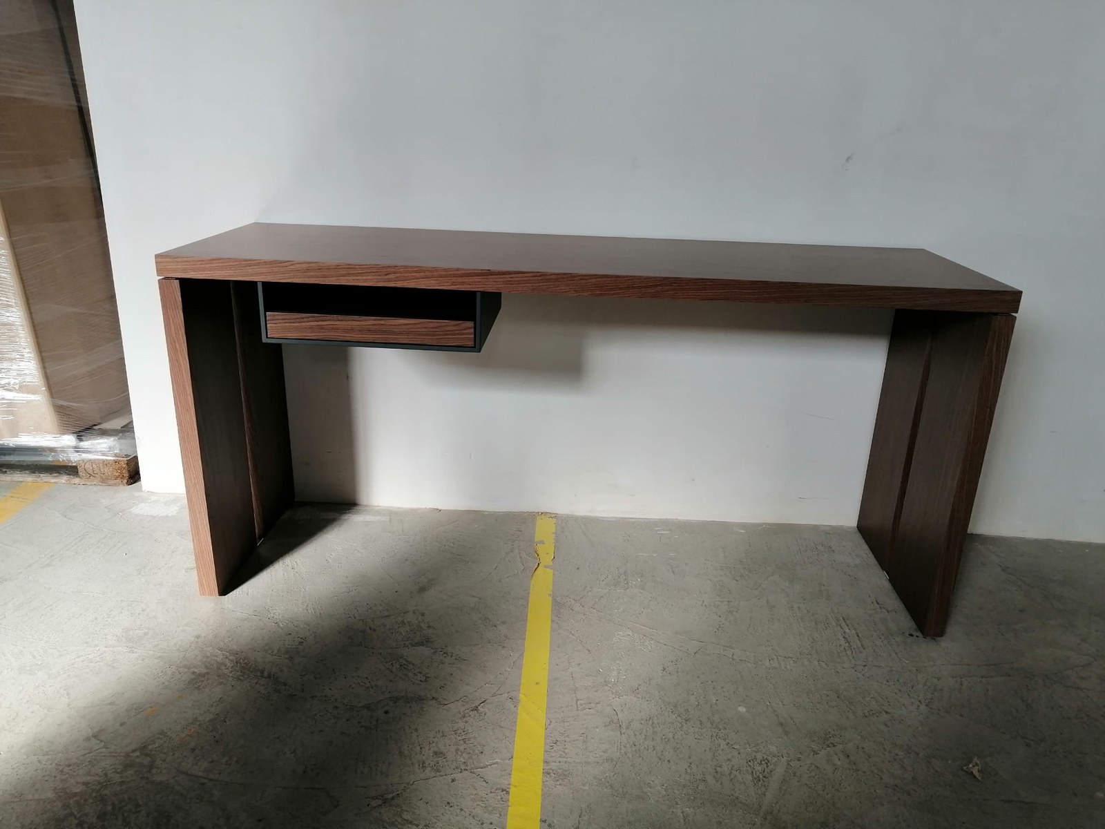 Finished custom desk produced from approved design specifications